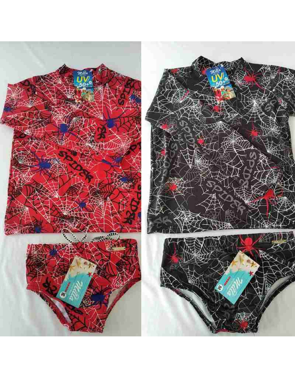 kit Sunga e Camisa UV Infantil Estampada