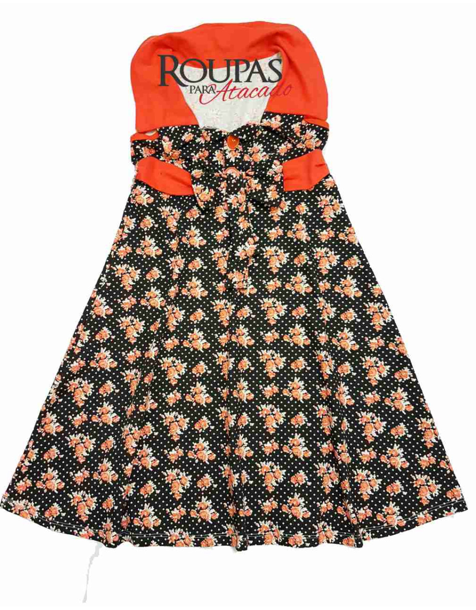 Vestidos Algodão Estampado Juvenil