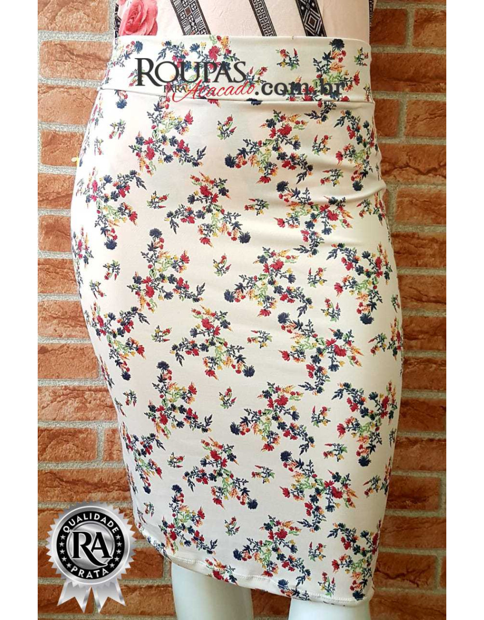 Saia Plus Size Estampada GG