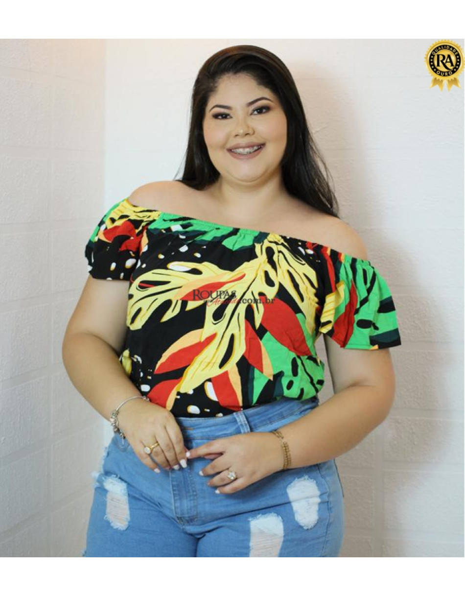 Blusa Feminina Em Viscose Plus Size 