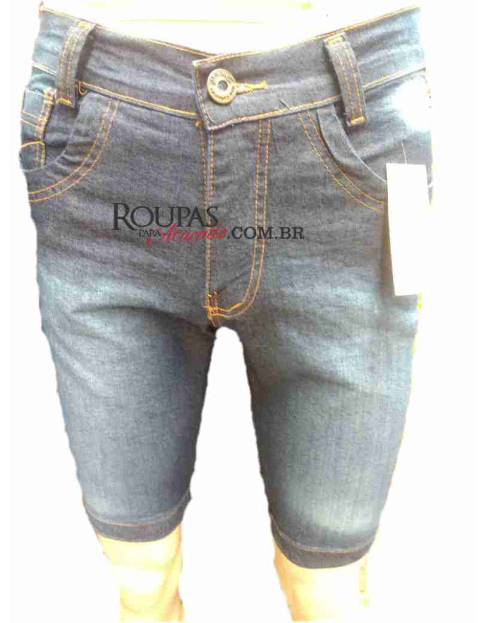 BERMUDAS JEANS MASCULINA SLIM