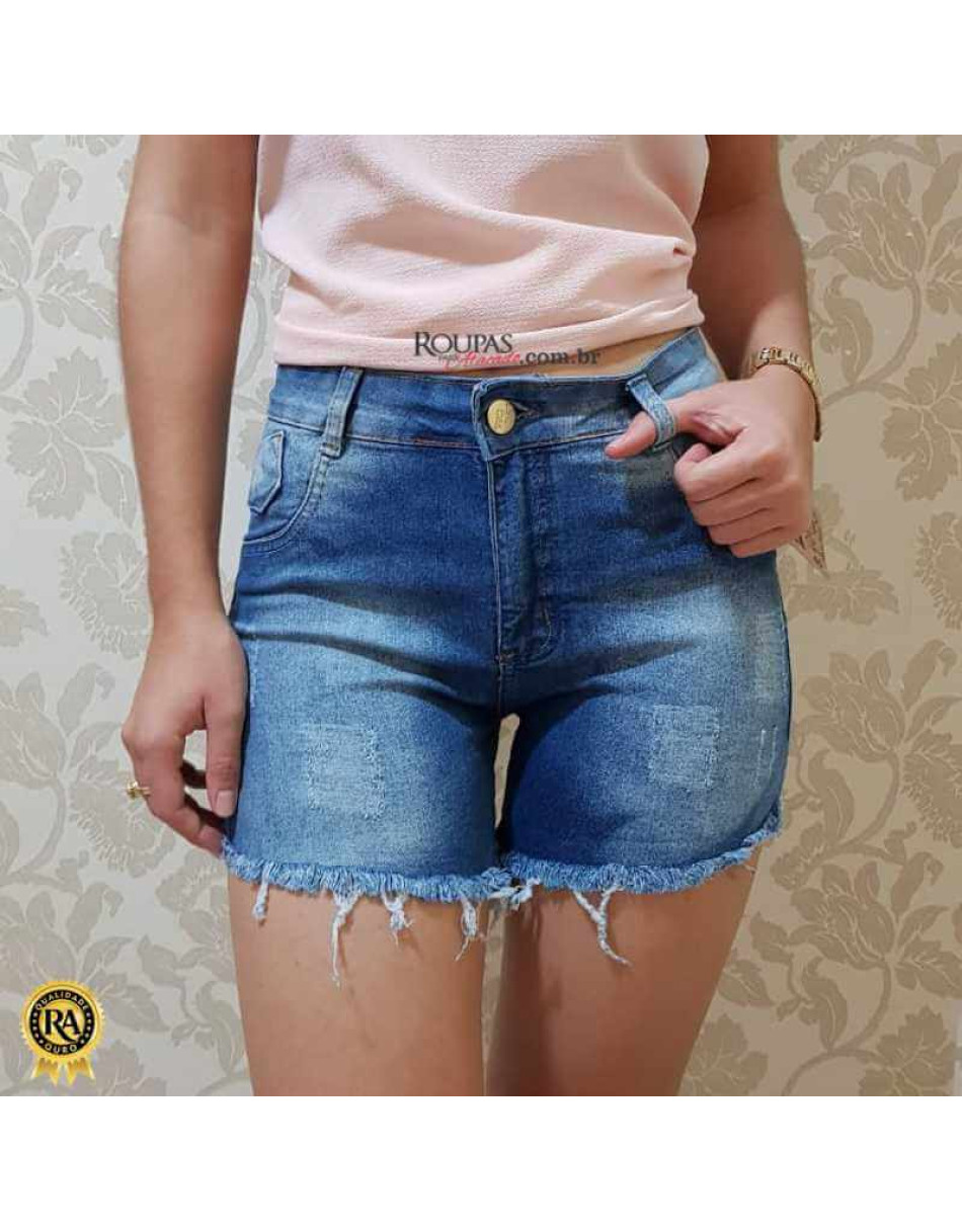 Short Jeans Curto Cintura Alta Vários Modelos