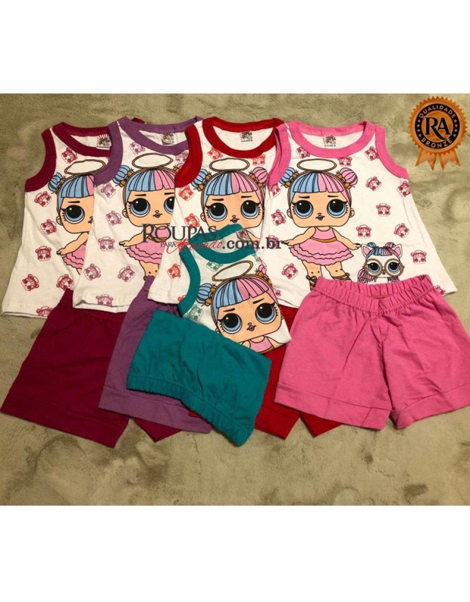 Conjunto infantil feminino com Shortinho