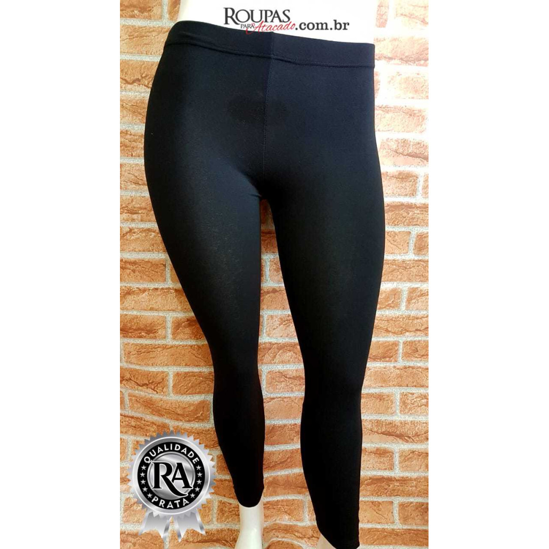 Calças Legging Plus Size Em Cotton