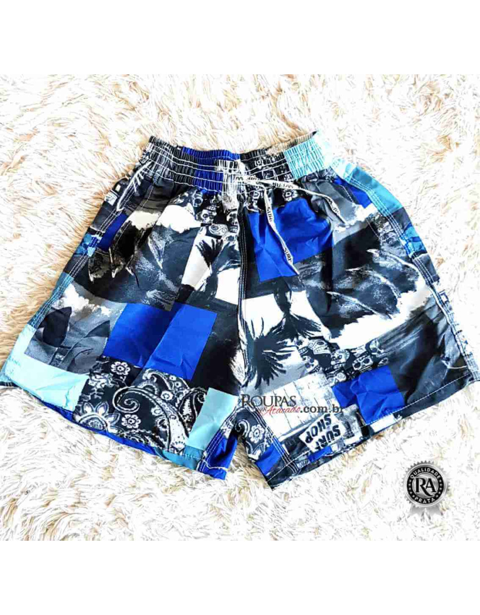 Short Mauricinho Estampado Adulto