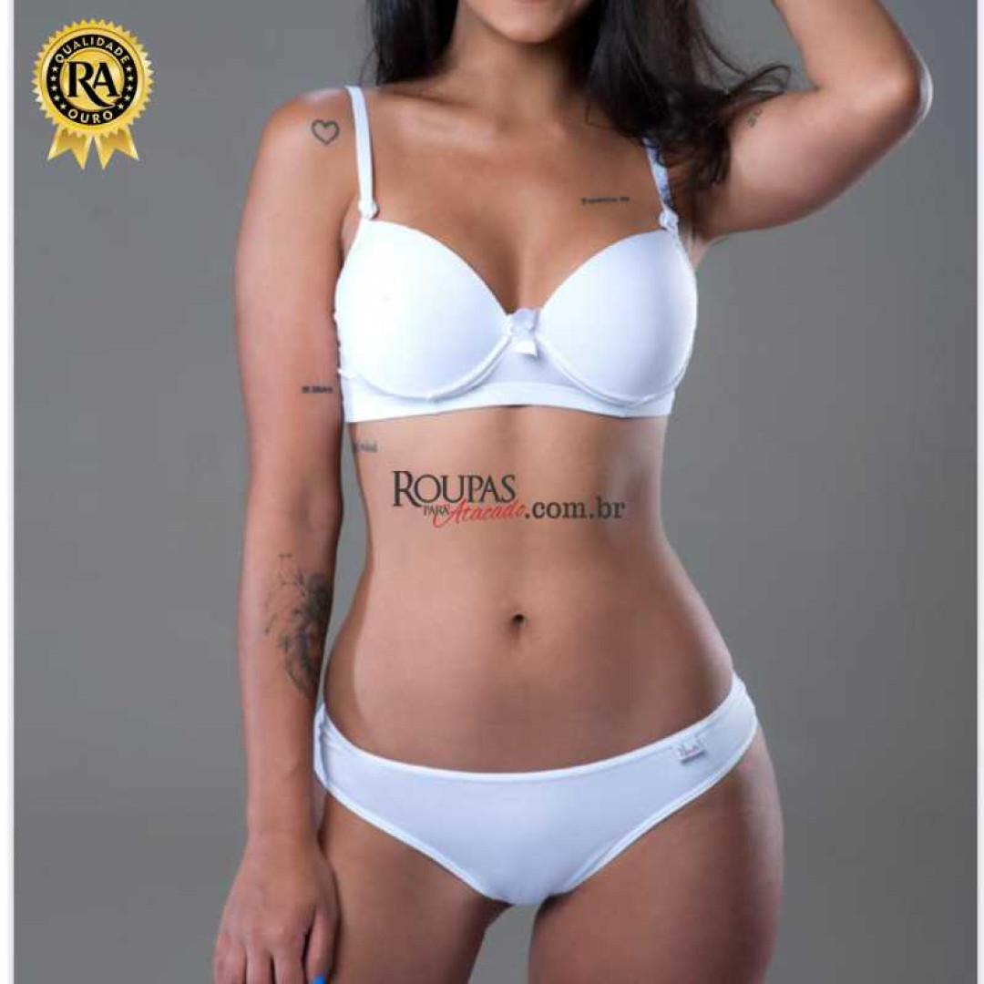 Conjunto de Lingerie Microfibra Lisa