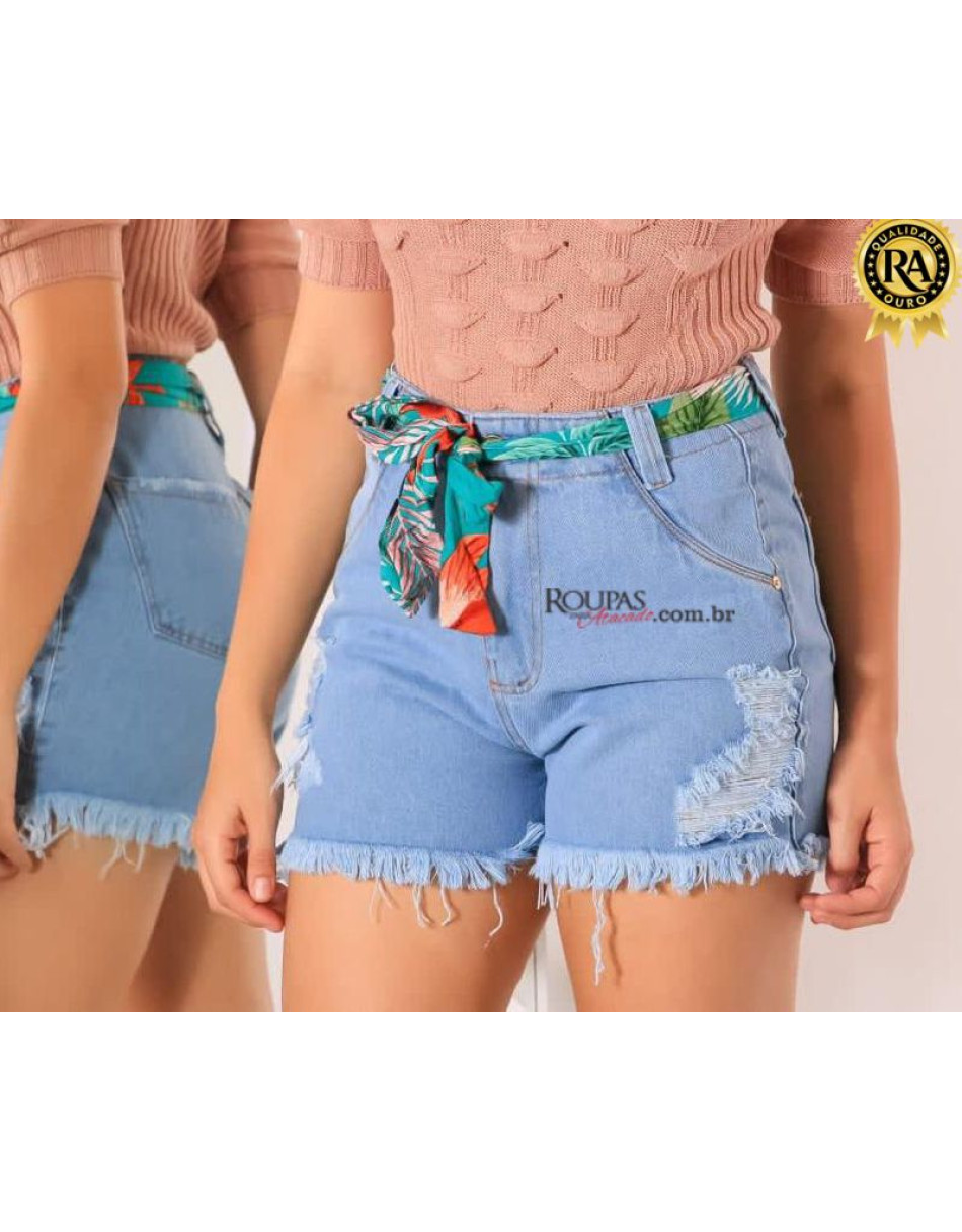 Short Jeans Curto Cintura Alta Vários Modelos