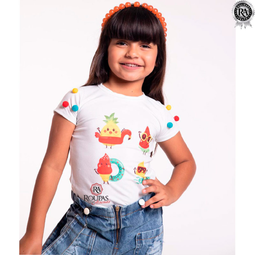 Blusas Modinhas Infantil Em Viscolaycra