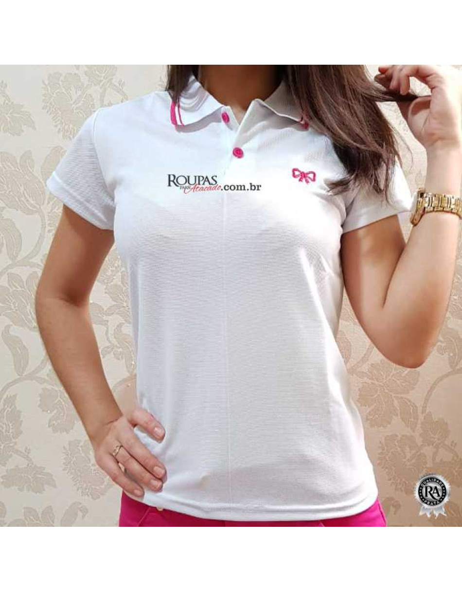 Blusa Feminina Gola Polo Piquet