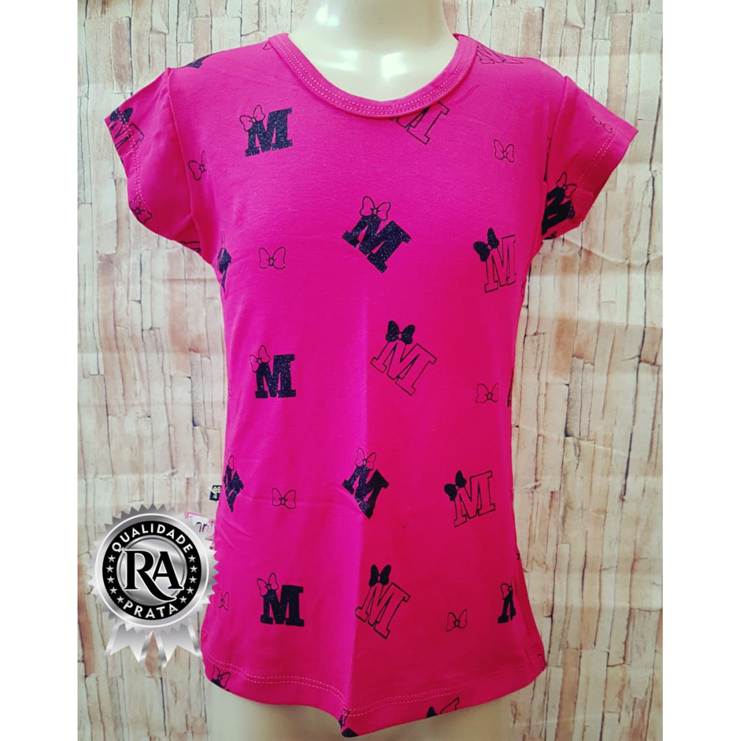 Blusa Baby Look Infantil juvenil 8 a 12 anos