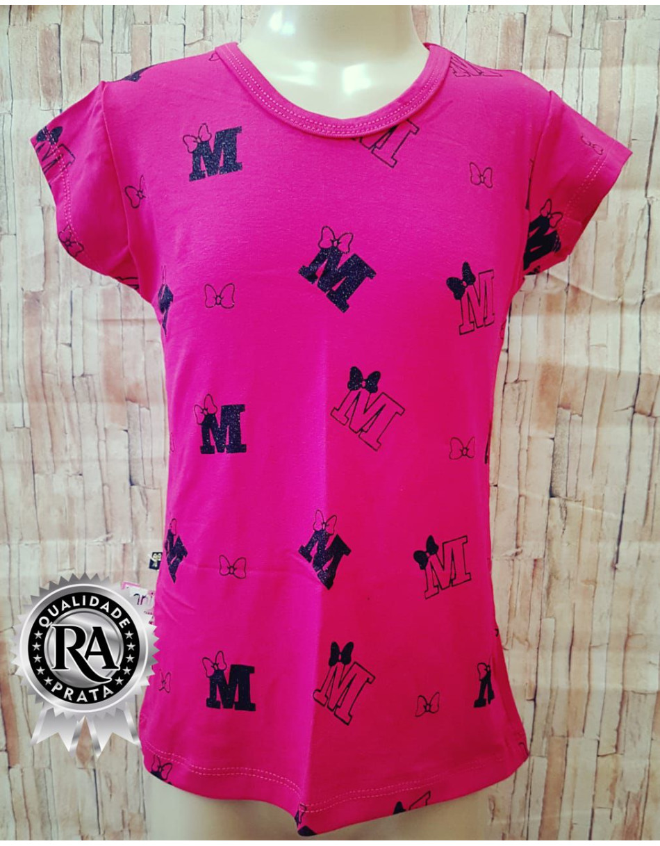 Blusa Baby Look Infantil juvenil 8 a 12 anos