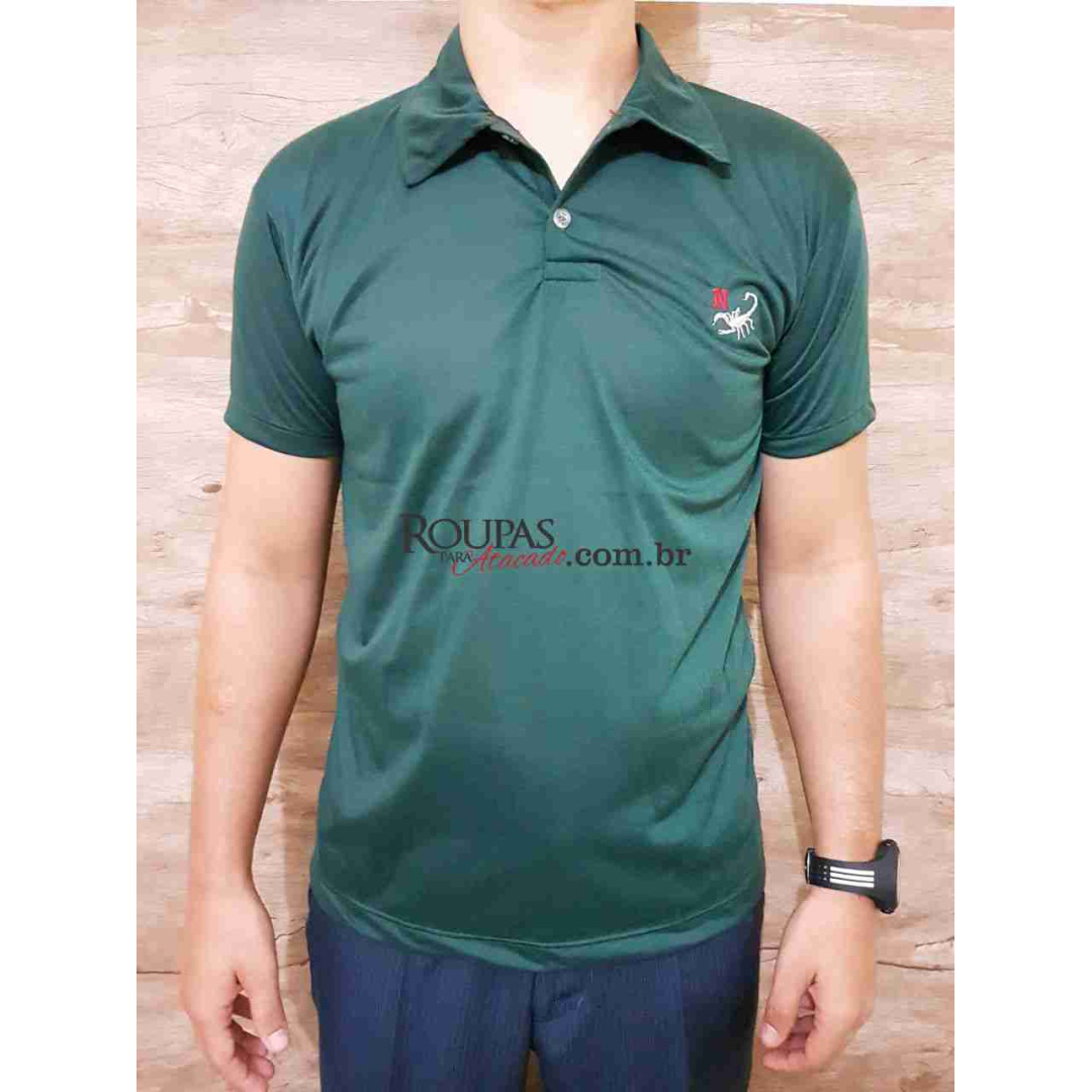 Camisa Masculina Gola Polo Lisa