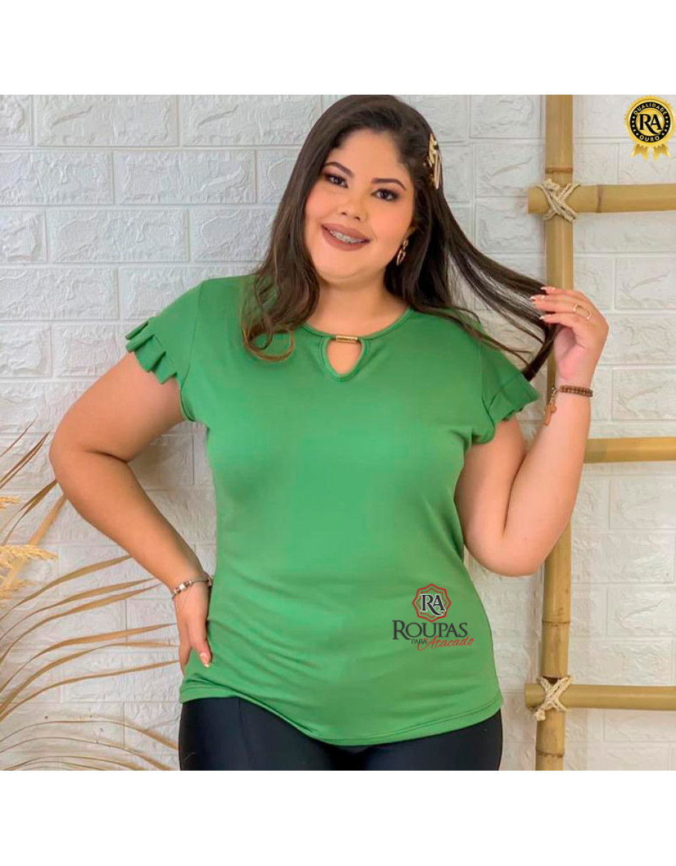 Blusa Feminina Plus Size Lisa Em Suede