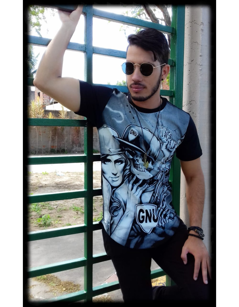 Camisa Oversized Longline Masculina Adulta