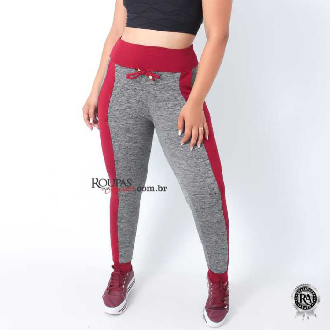 Calça Fitness Feminina Suplex Mescla