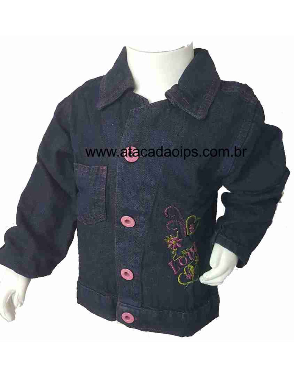 Jaqueta Jeans Infantil Feminino