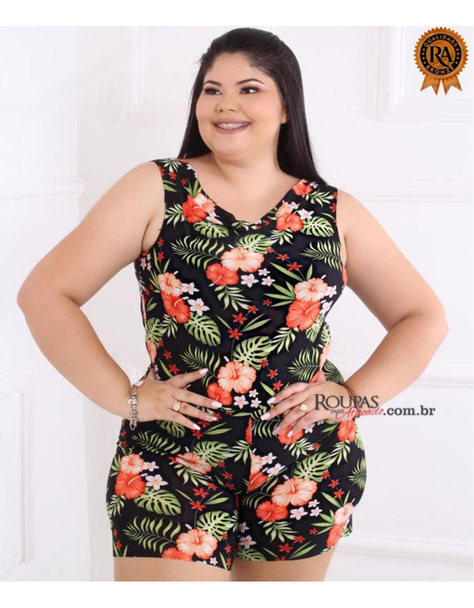 Macaquito Liganete feminino Plus Size GG