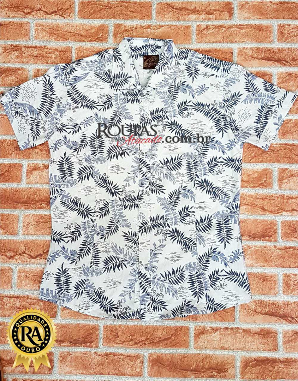 Camisa Social Masculina Floral