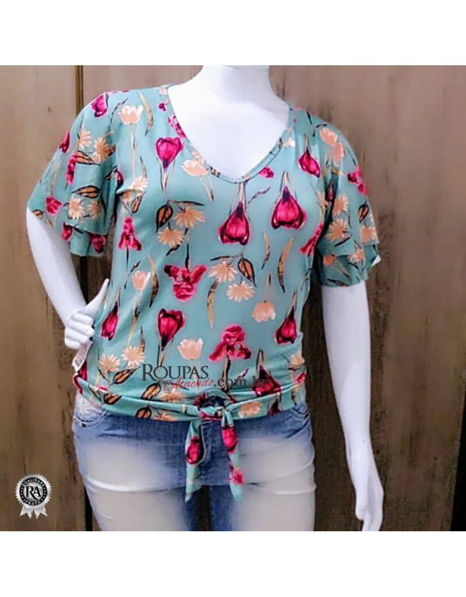 Blusa Modinha Estampada G Leila