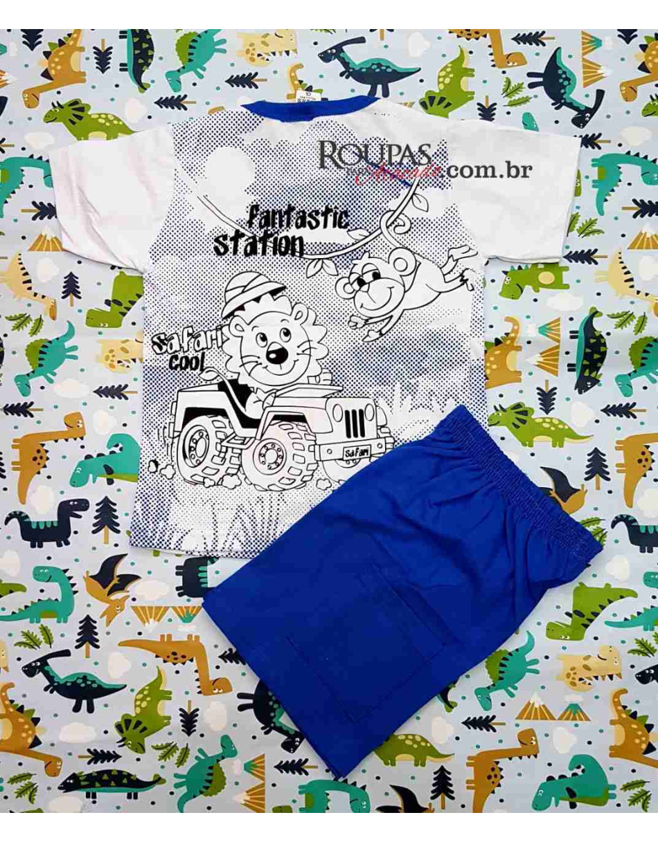 Conjunto Infantil Masculino Com Manga Reneguinho