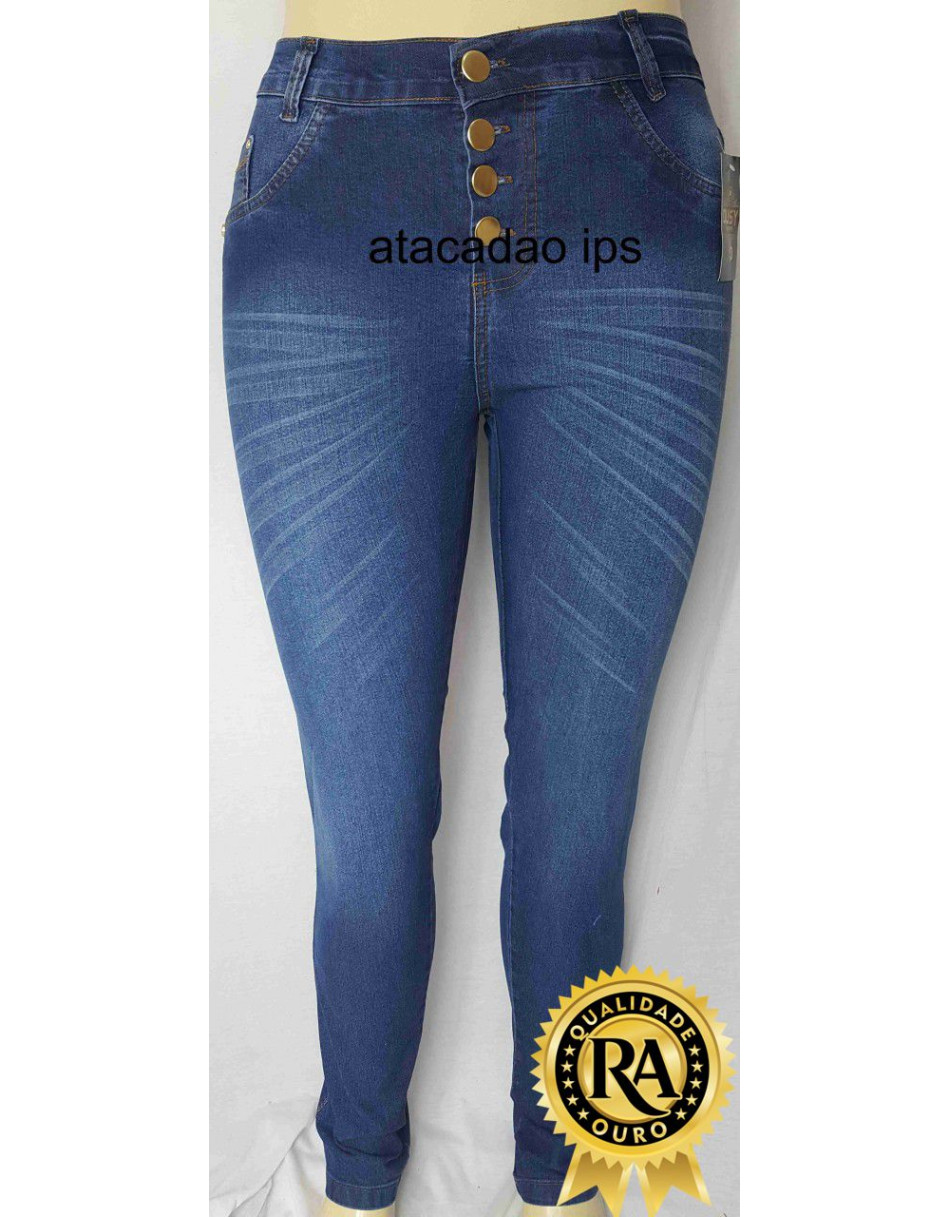 Calça Jeans Plus Size Cintura alta