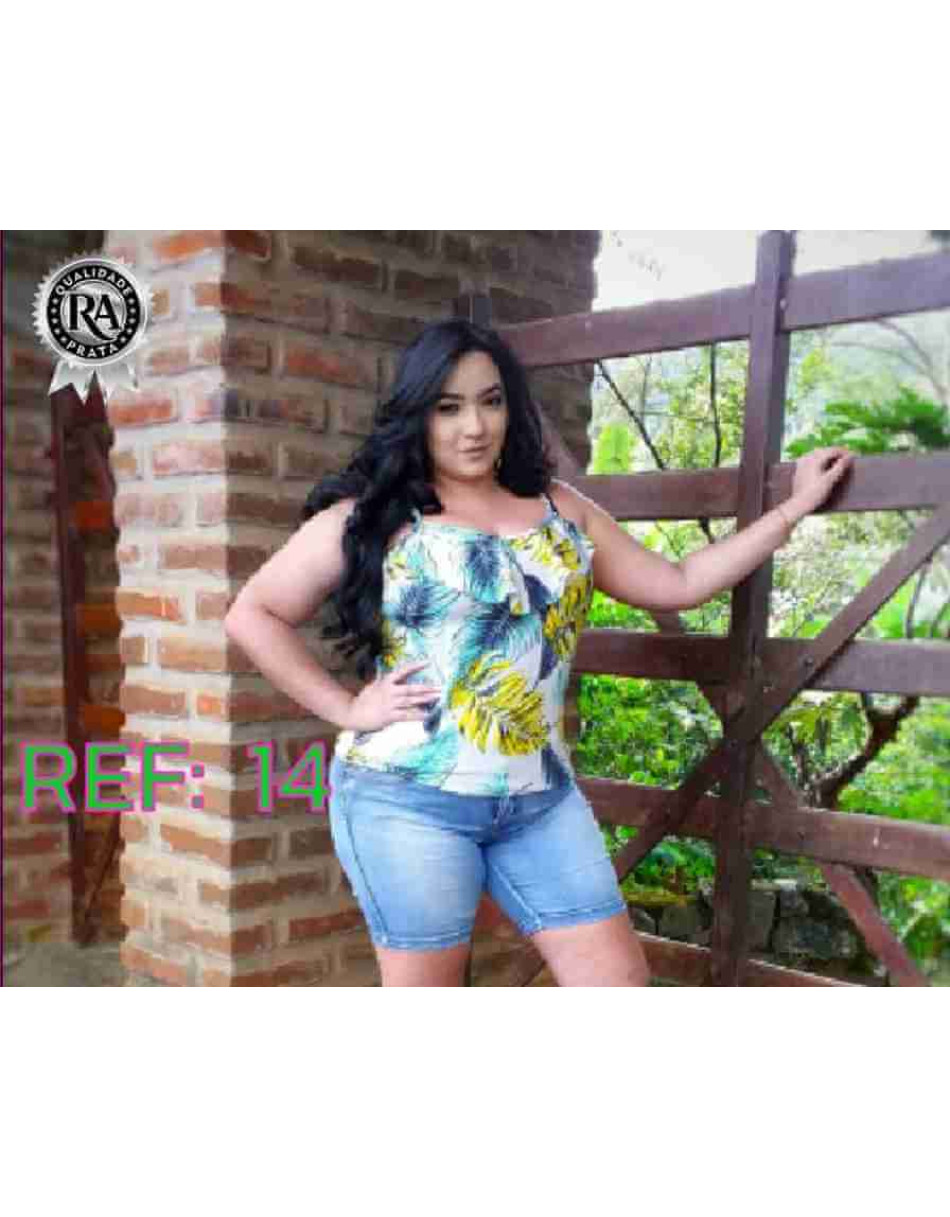 Blusa Modinha Estampada G Leila