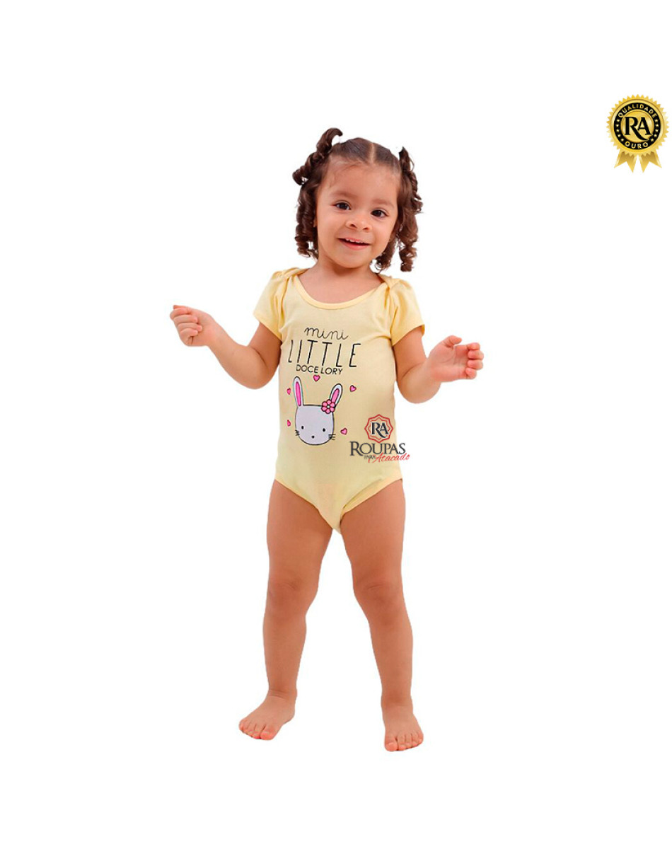 Body Menina Infantil Cotton Penteado