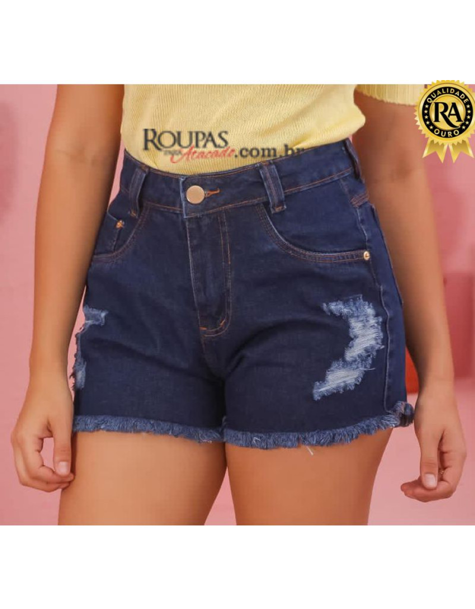 Short Jeans Curto Cintura Alta Vários Modelos