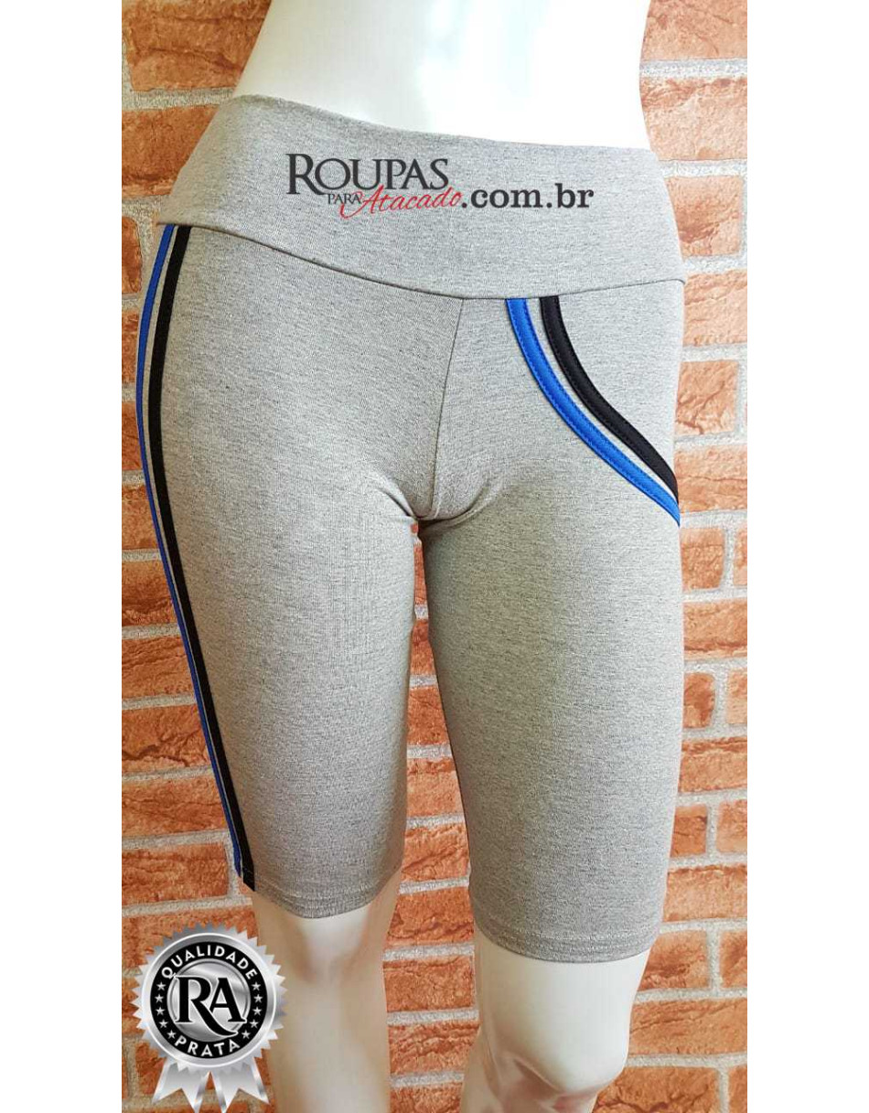 Bermuda Fitness Cotton com Detalhes