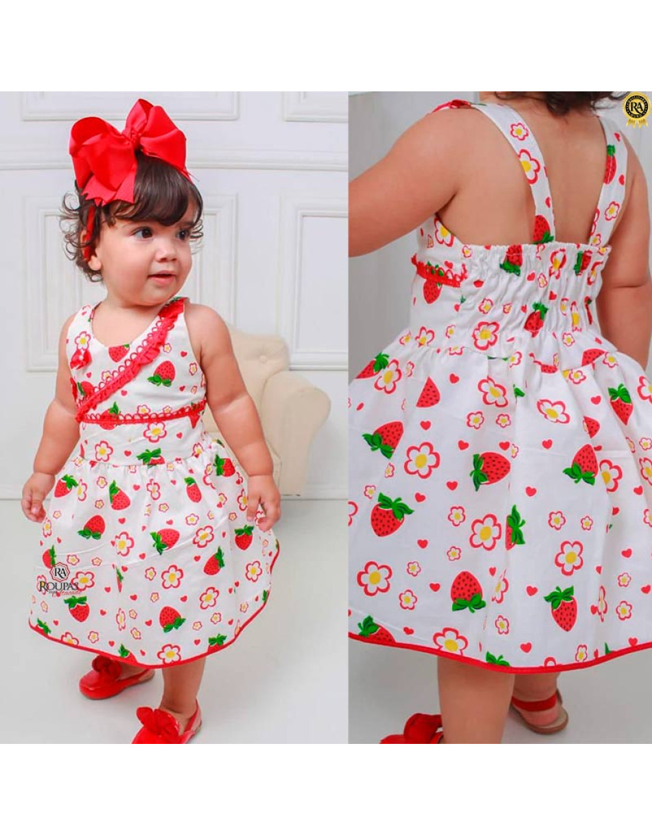 Vestido Bebê Bebella Em Tricoline