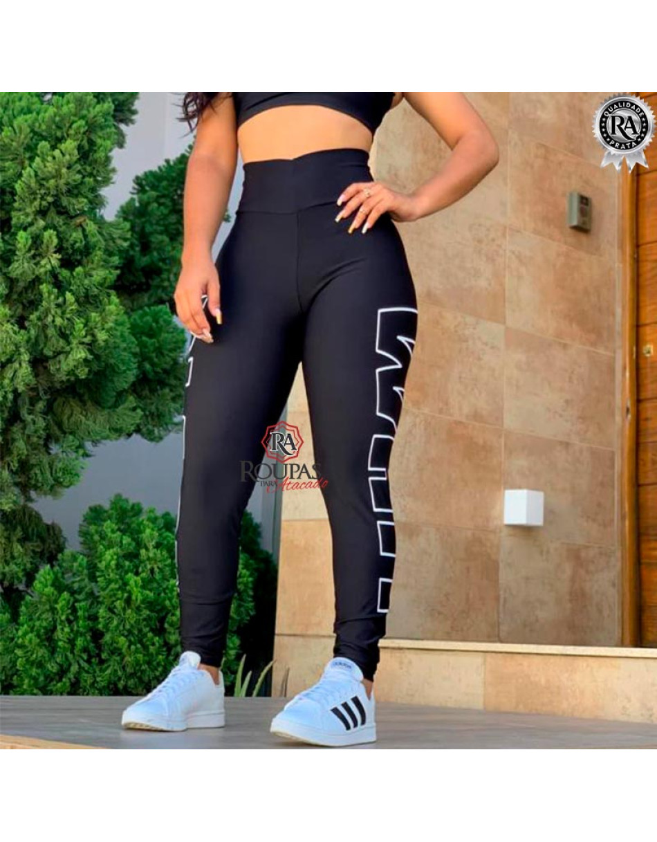 Calça Fitness Com Estampas