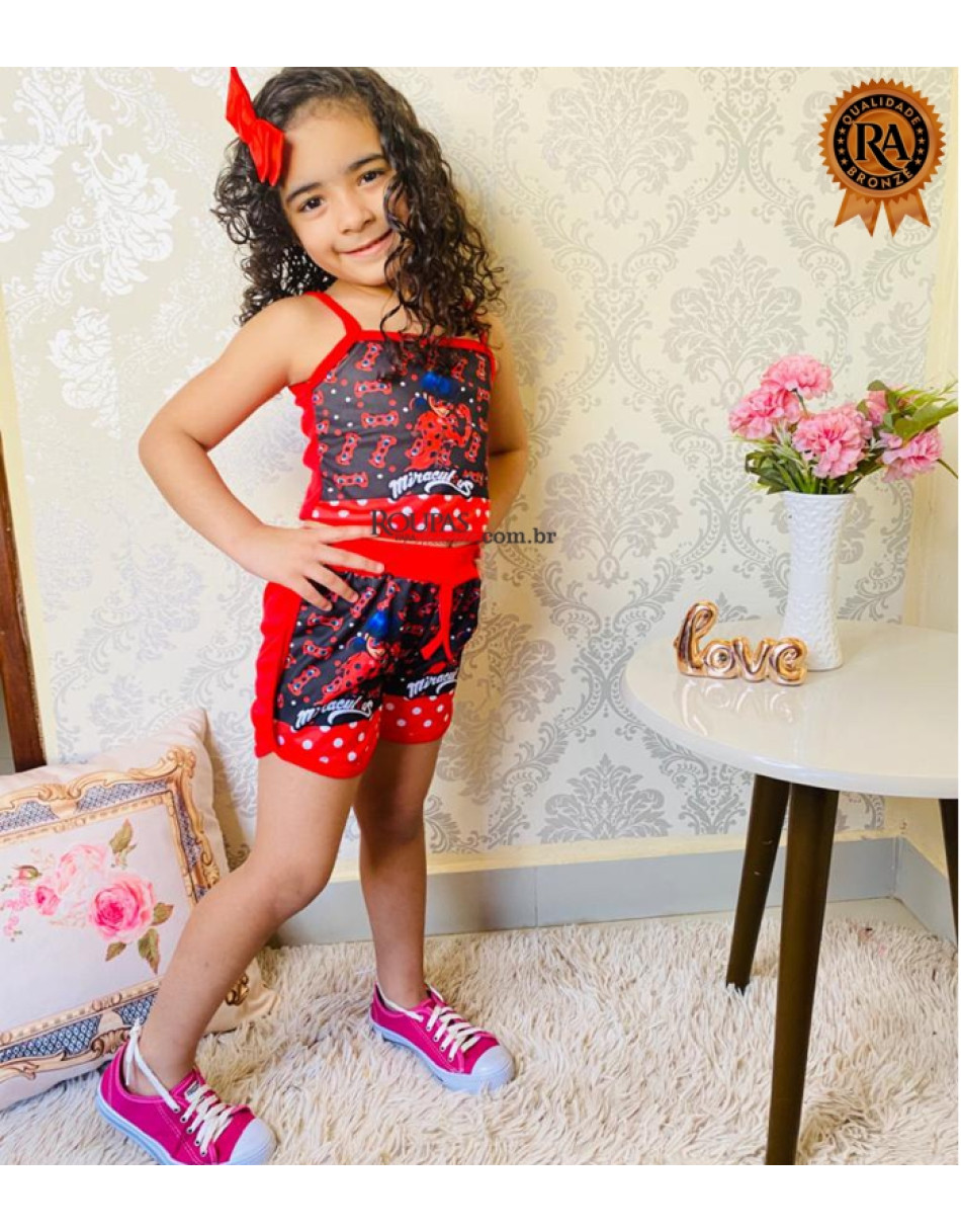 Conjunto Short E Blusa Infantil 