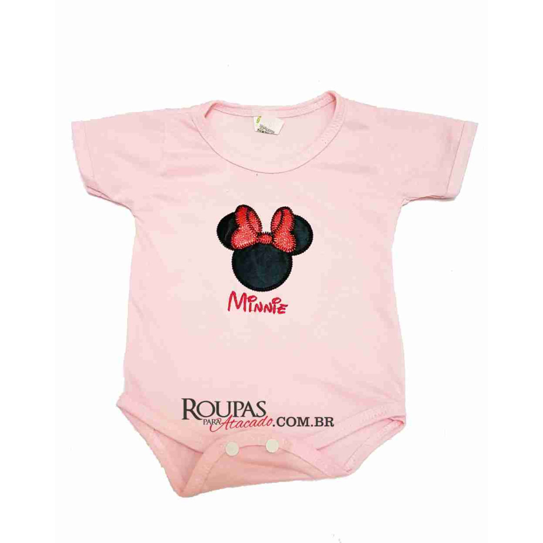 BODY  PARA BEBE FEMININO BORDADO