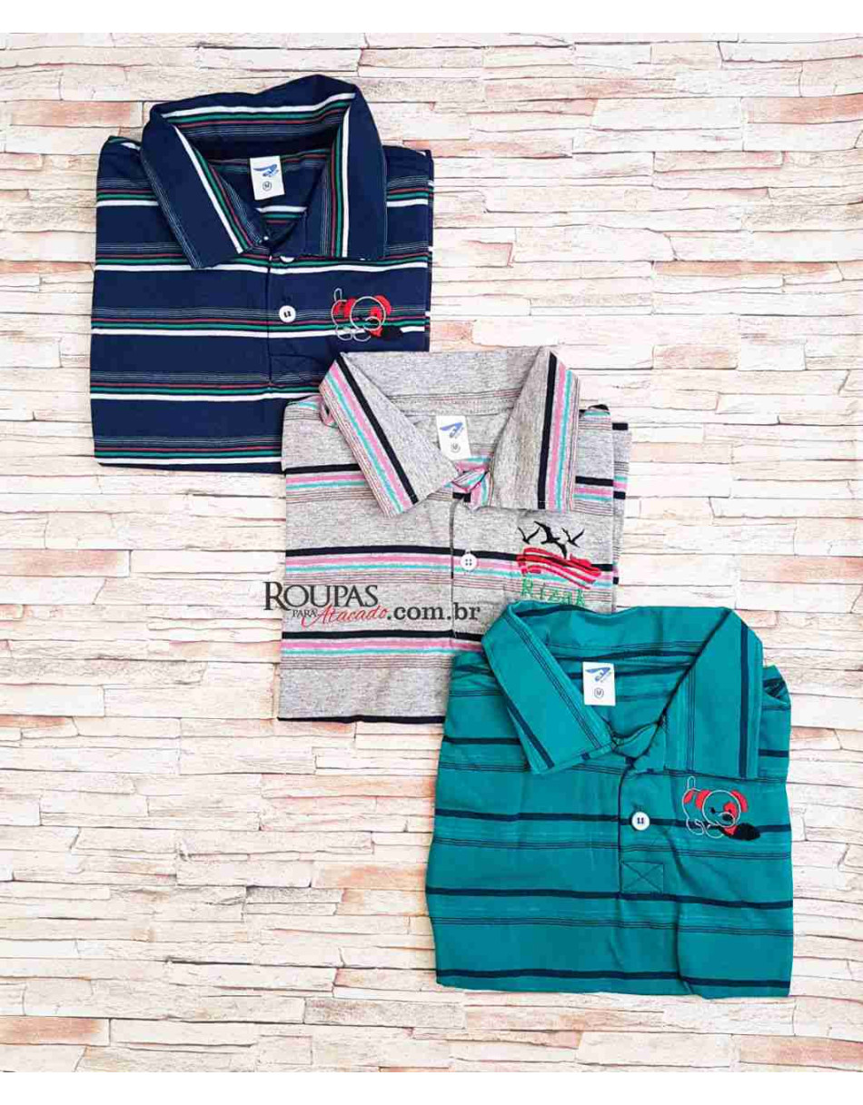 Camisa Polo Infantil Listrada 