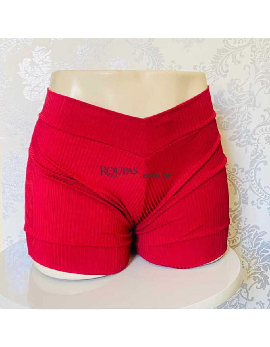 Short Curto De Malha Feminino