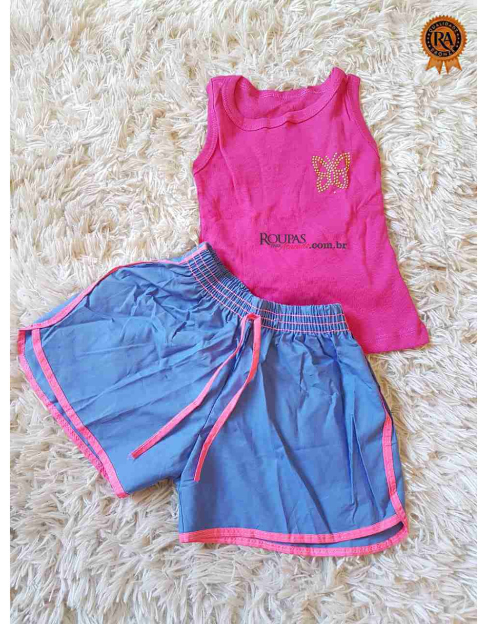 Conjunto infantil feminino com Shortinho