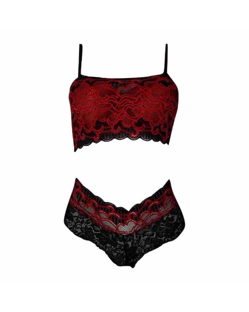 Conjunto Lingerie Carola Renda Estampada