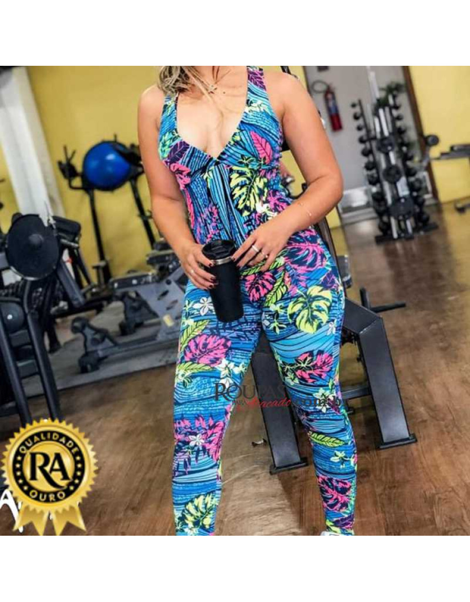 Macacão Fitness Longo Feminino