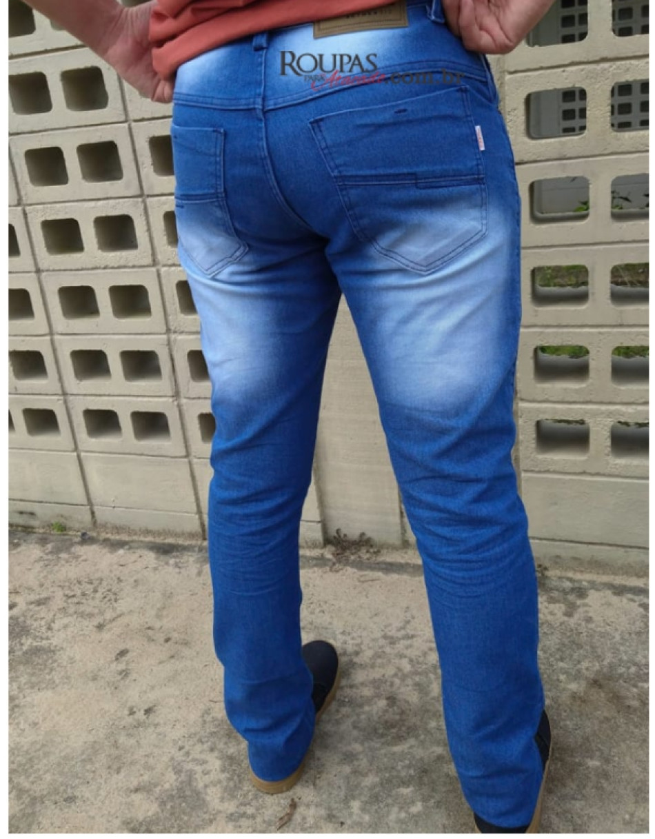 CALÇA JEANS MASCULINA SLIM