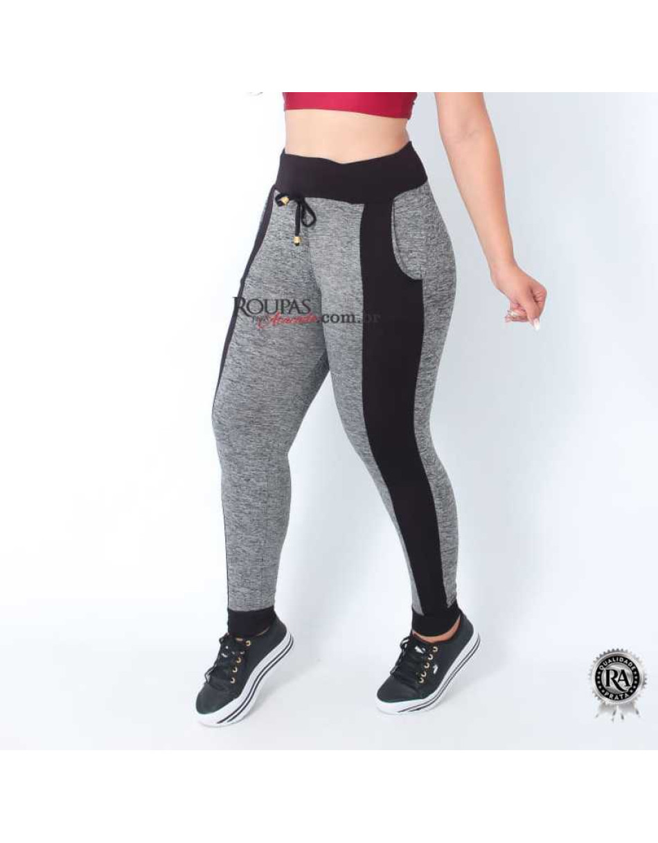 Calça Fitness Feminina Suplex Mescla