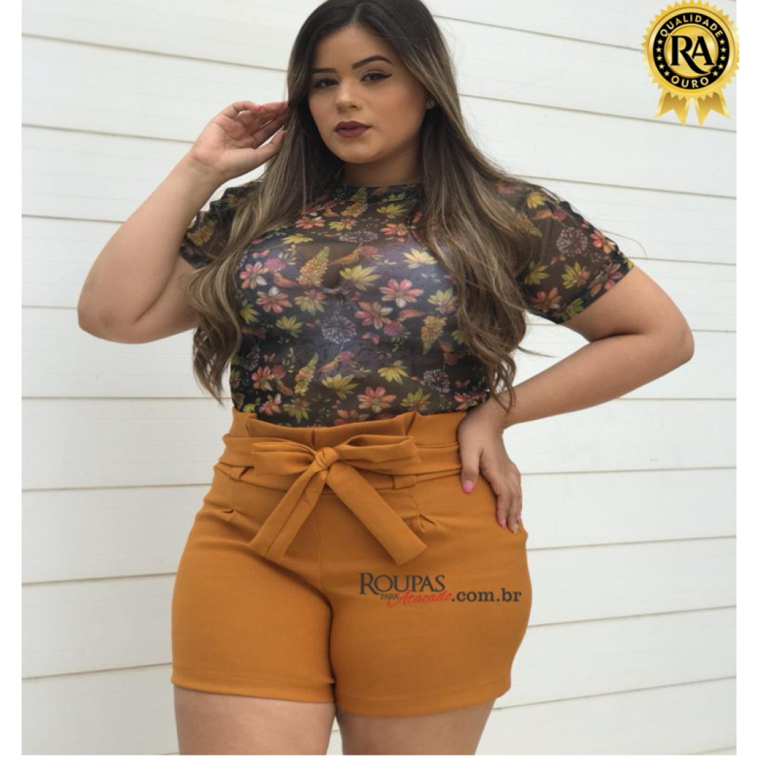 Short Feminino Plus Size Bengaline