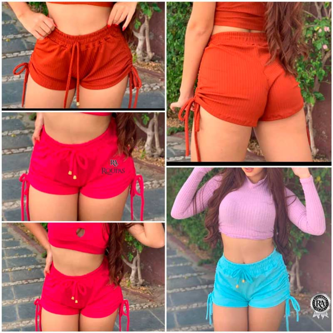 Short Feminino Franzido Gringa