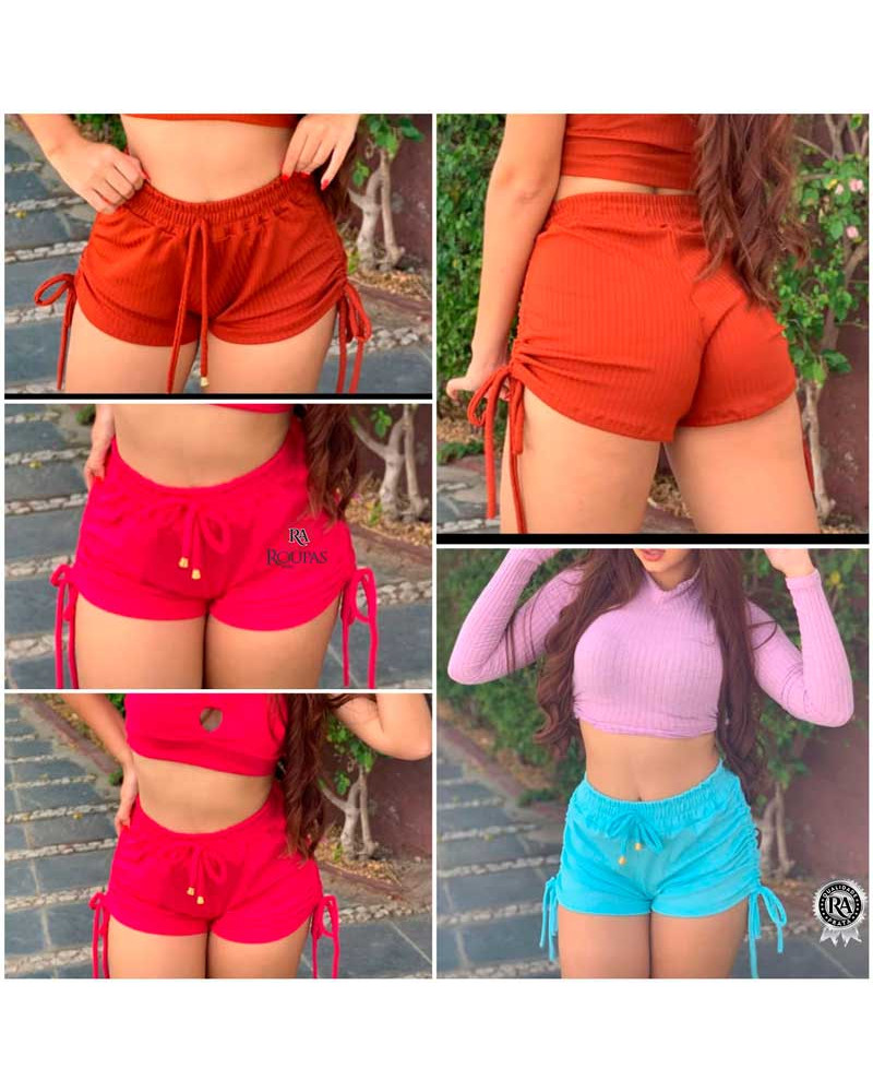 Short Feminino Franzido Gringa