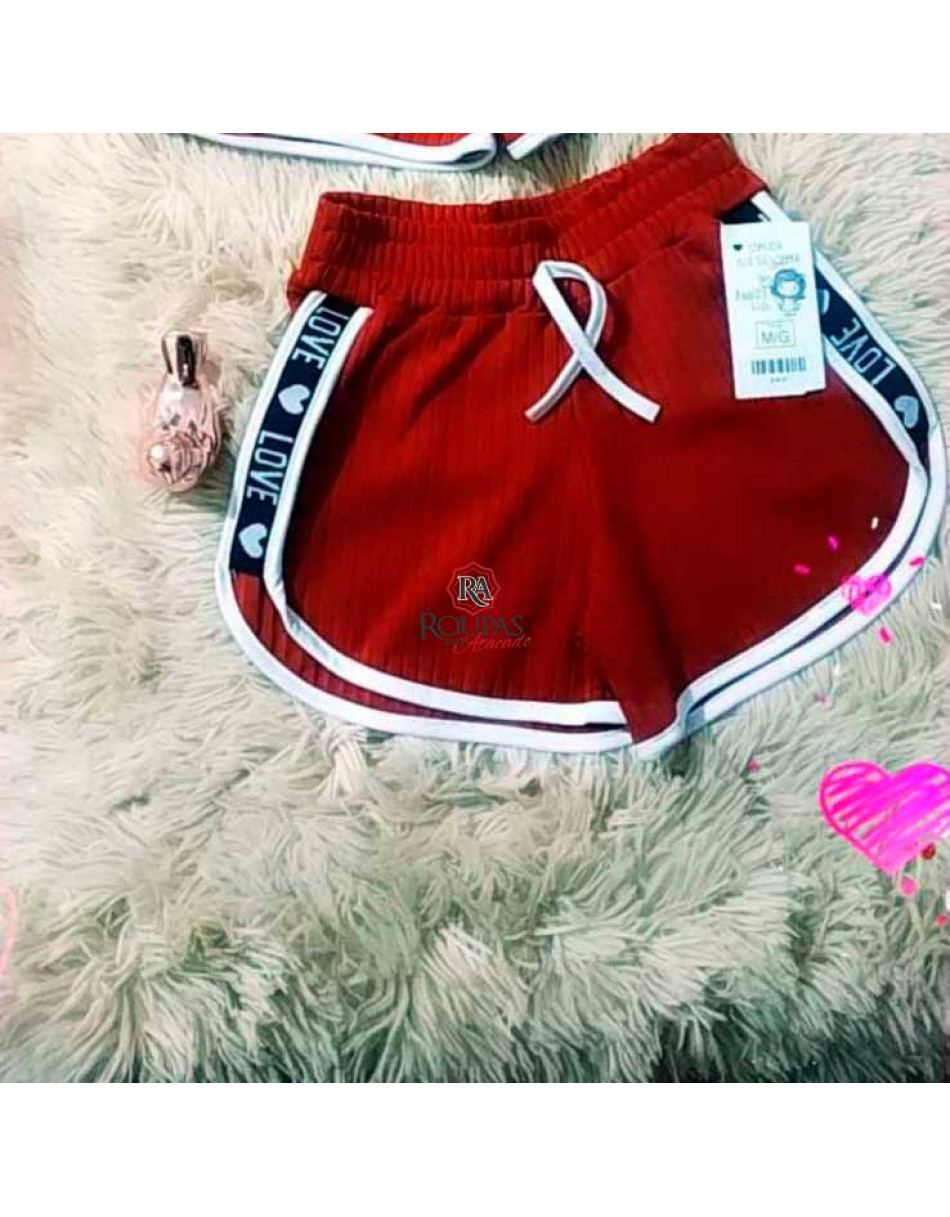 Short blogueirinha Feminino Adulto