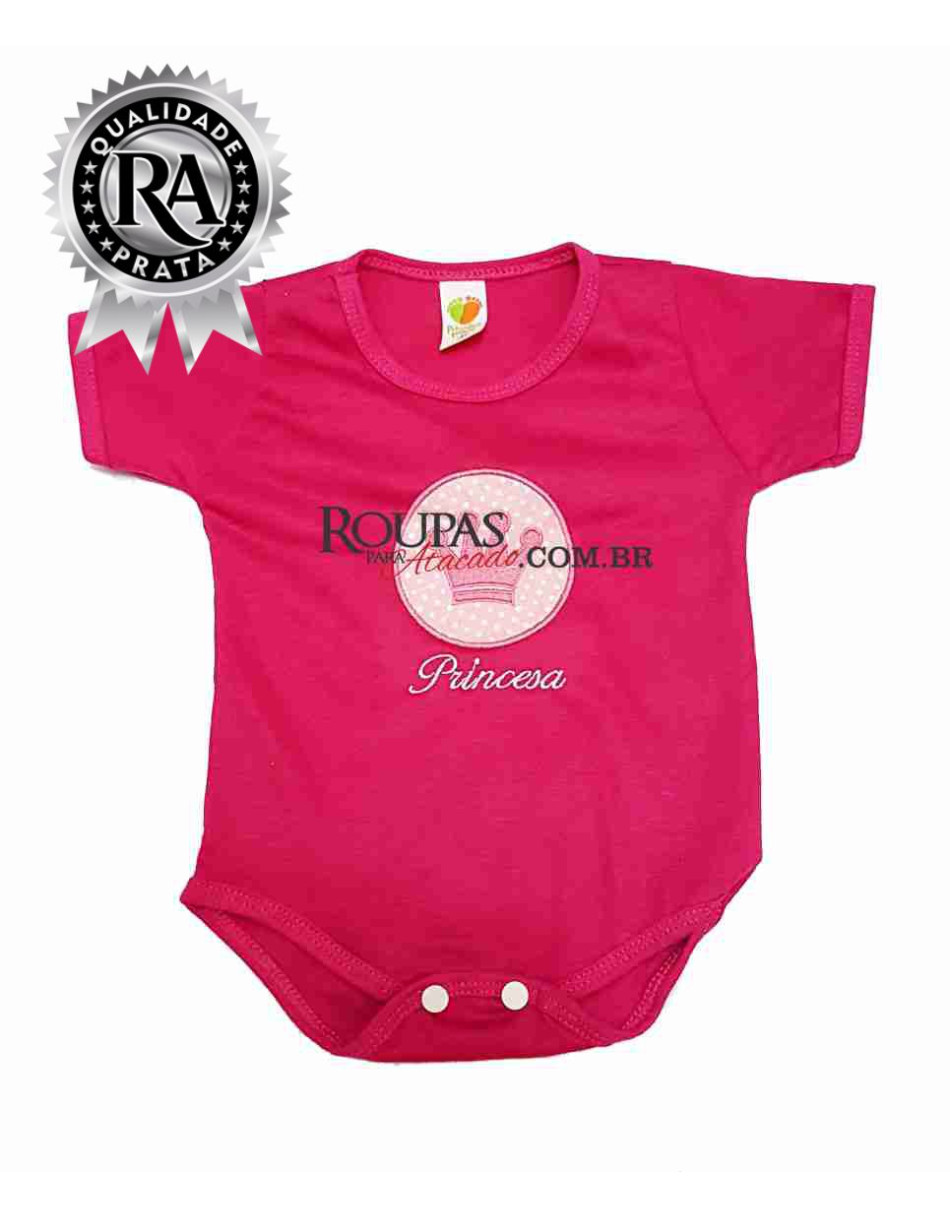 BODY  PARA BEBE FEMININO BORDADO