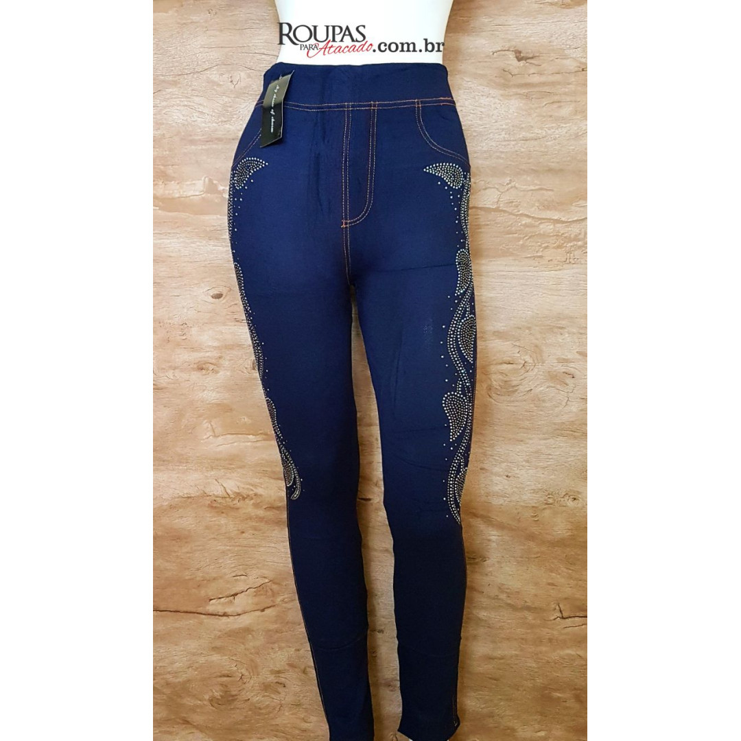 Calça Legging Jeans Fake