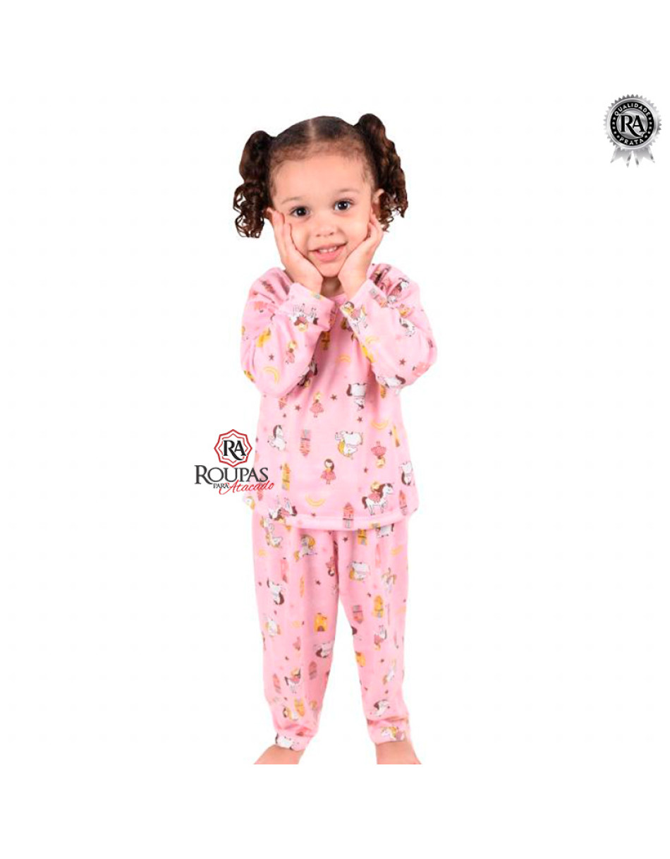 Pijama Manga Longa Infantil Estampado