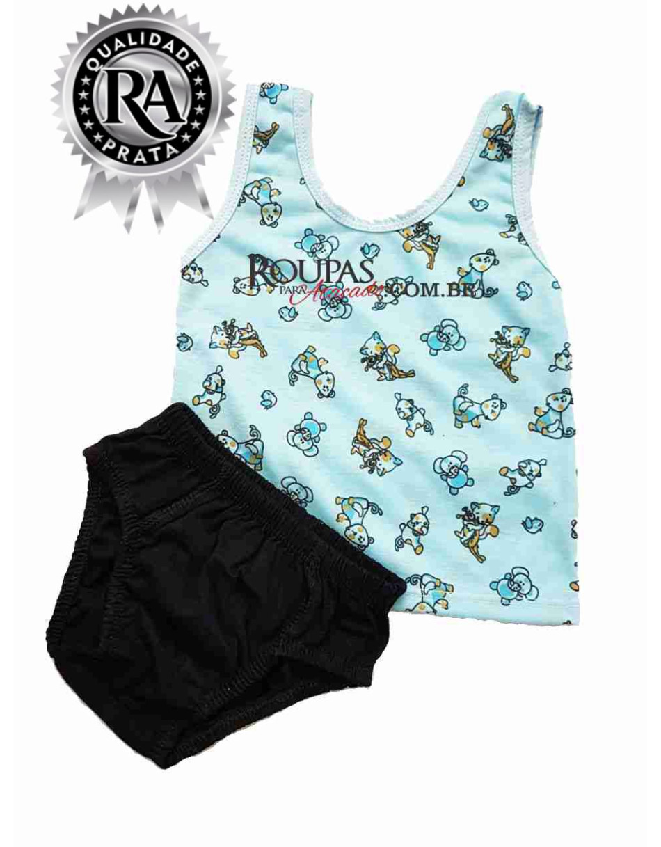 Conjunto Bebe Regata e Cueca Infantil