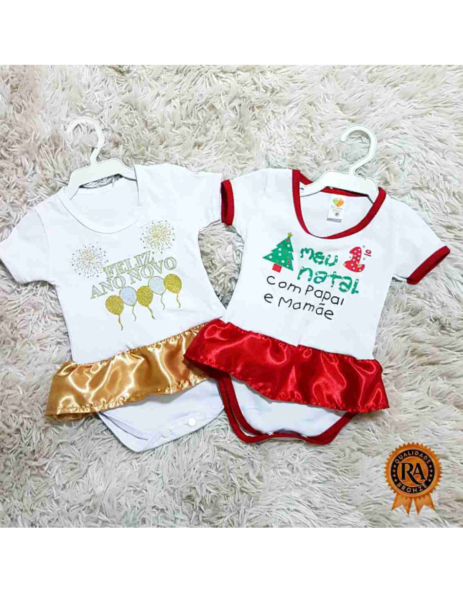 Body ano novo feminino Infantil