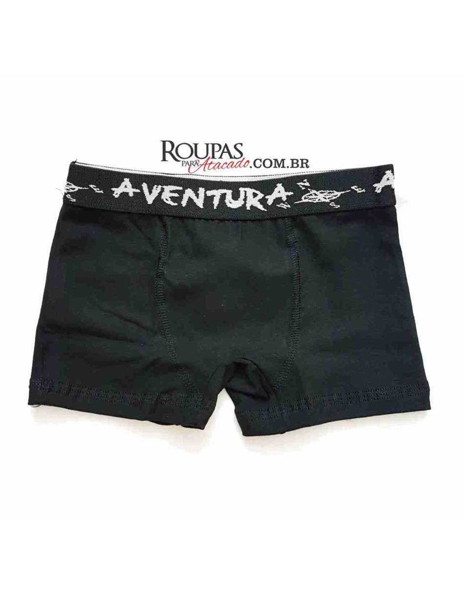 Cueca Boxer Cós Elástico Juvenil